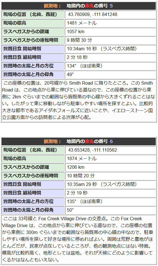 2017年 アメリカ皆既日食