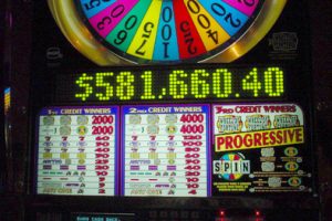 58万ドル（当時のレートで約7000万円）が出た瞬間のスロットマシン。