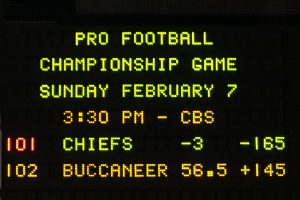 スーパーボウルのオッズ。（2020年2月2日時点の数値）