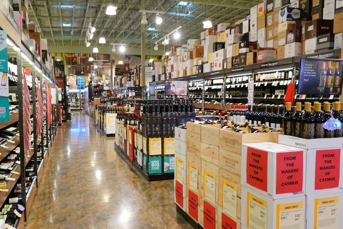 巨大リカーストア「Total Wine & More」の売り場のごく一部。