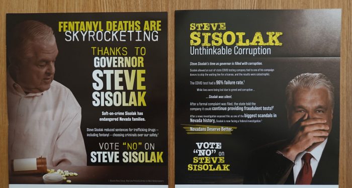 現職のネバダ州知事 Sisolak氏を徹底的に批判。
