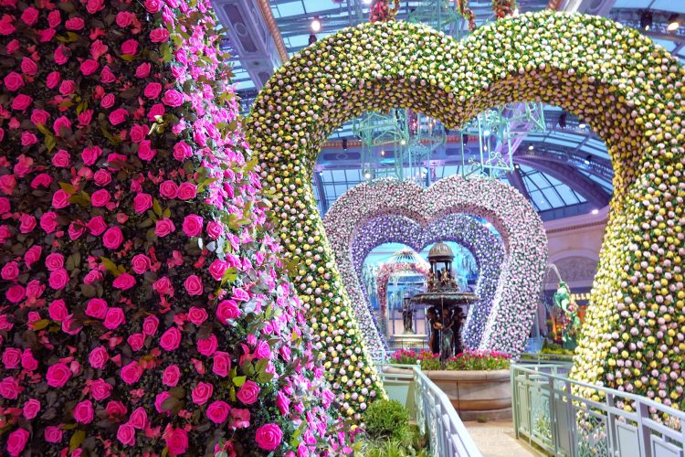 ラスベガスのベラージオホテルの人気アトラクション「室内植物園」の2023年春バージョン